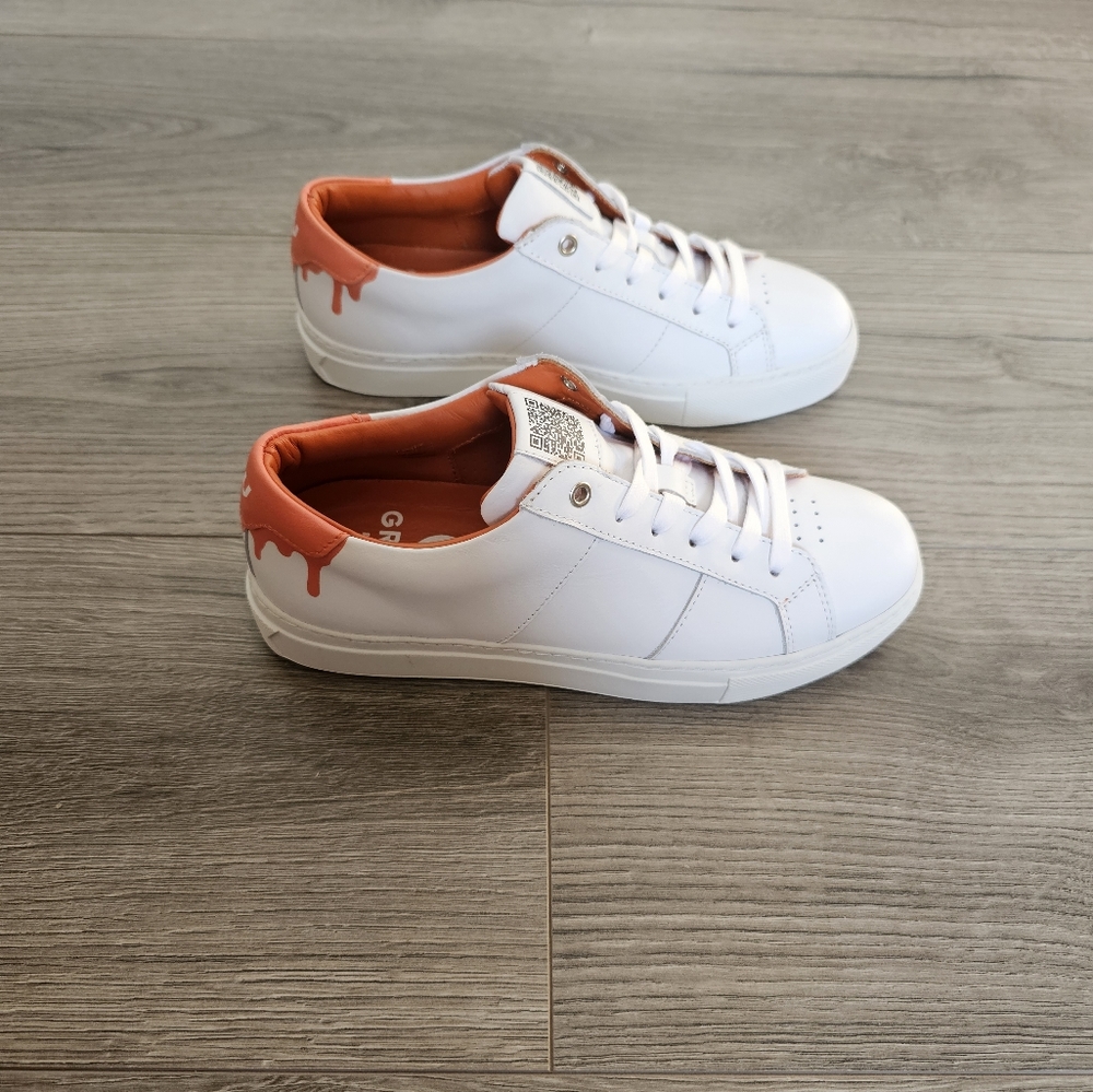 Fuku Greats Brooklyn Sneaker White Orange Sneakers Womens 6